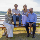 Kronprinsfamilien inviterte til sommerfotografering ved Neidenelva i Sør-Varanger kommune. Foto: Jan Langhaug / NTB